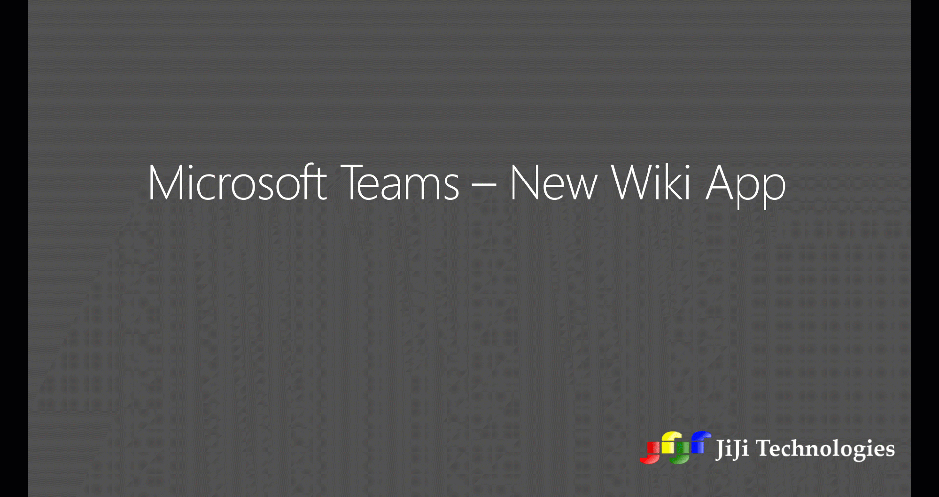 Microsoft Teams  New Wiki App