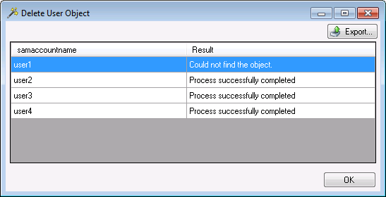 Active Directory Bulk Delete