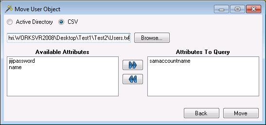 Active Directory Move