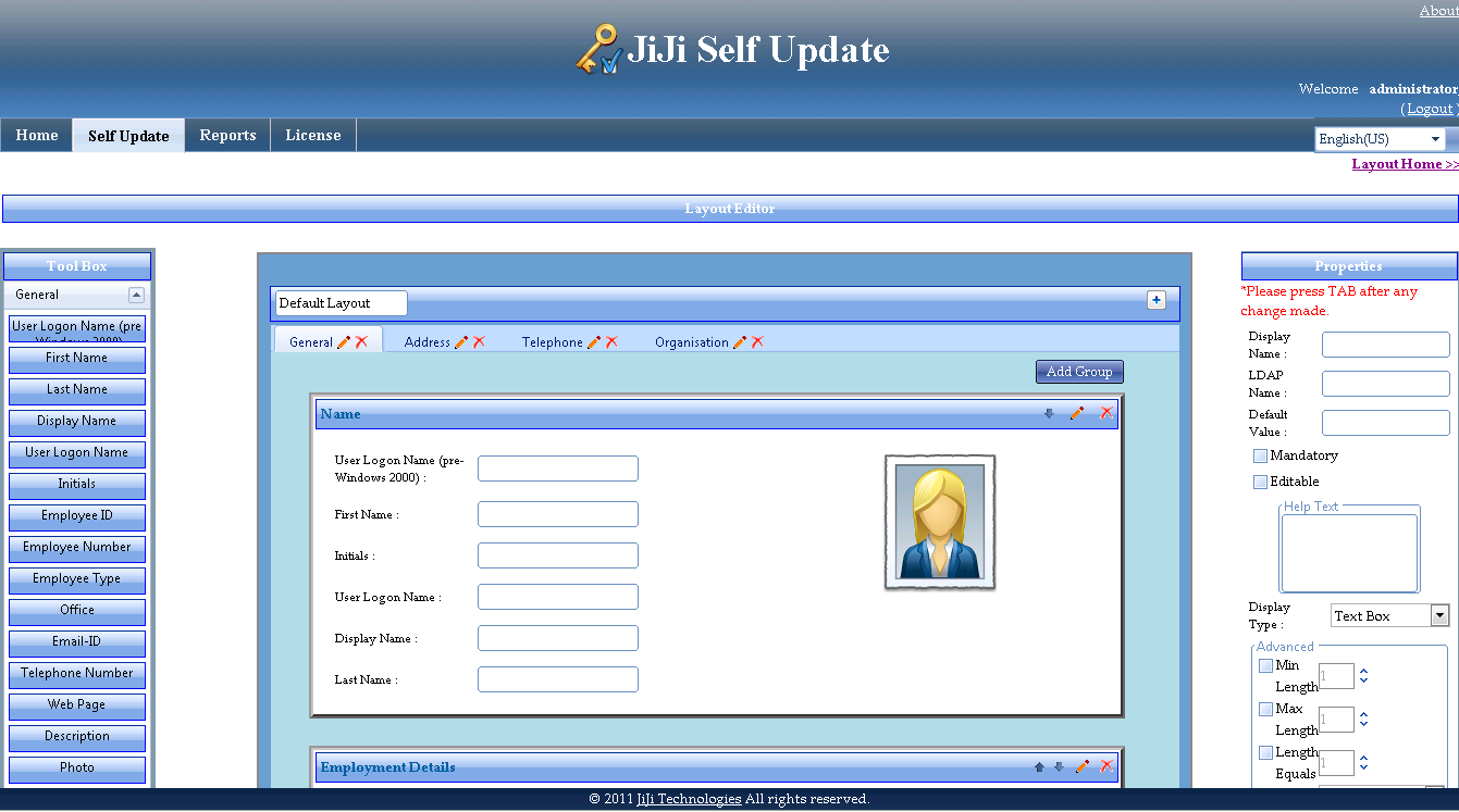 Address Tab