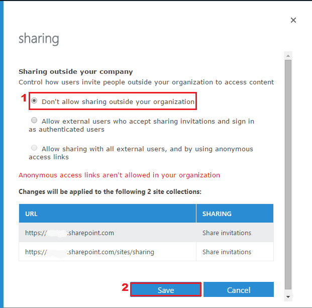 Office 365 SharePoint/ODFB External User Sharing Management FAQs
