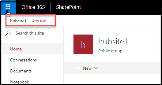 office 365 create sharepoint site